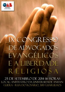 IX Congresso de Advogados Evangélicos e a Liberdade Religiosa